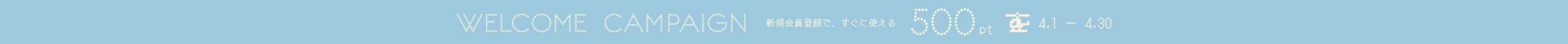 500ポイントプレゼントキャンペーン