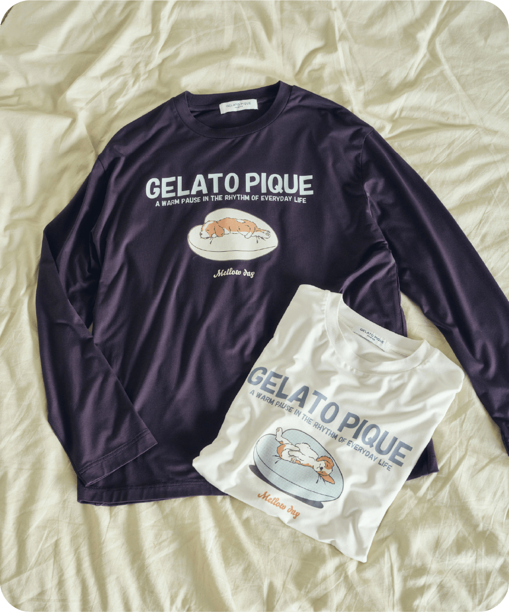 【HOMME】レーヨンスリーピングドッグロンT