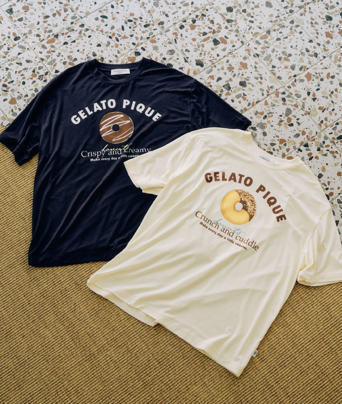 【HOMME】ドーナツワンポイントプリントTシャツ