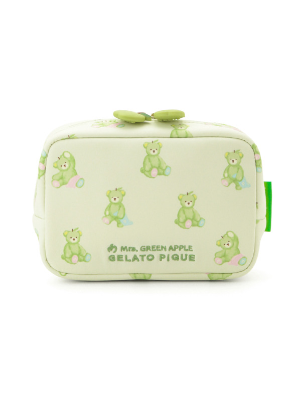 Mrs. GREEN APPLE 総柄ポーチ（グリーン）