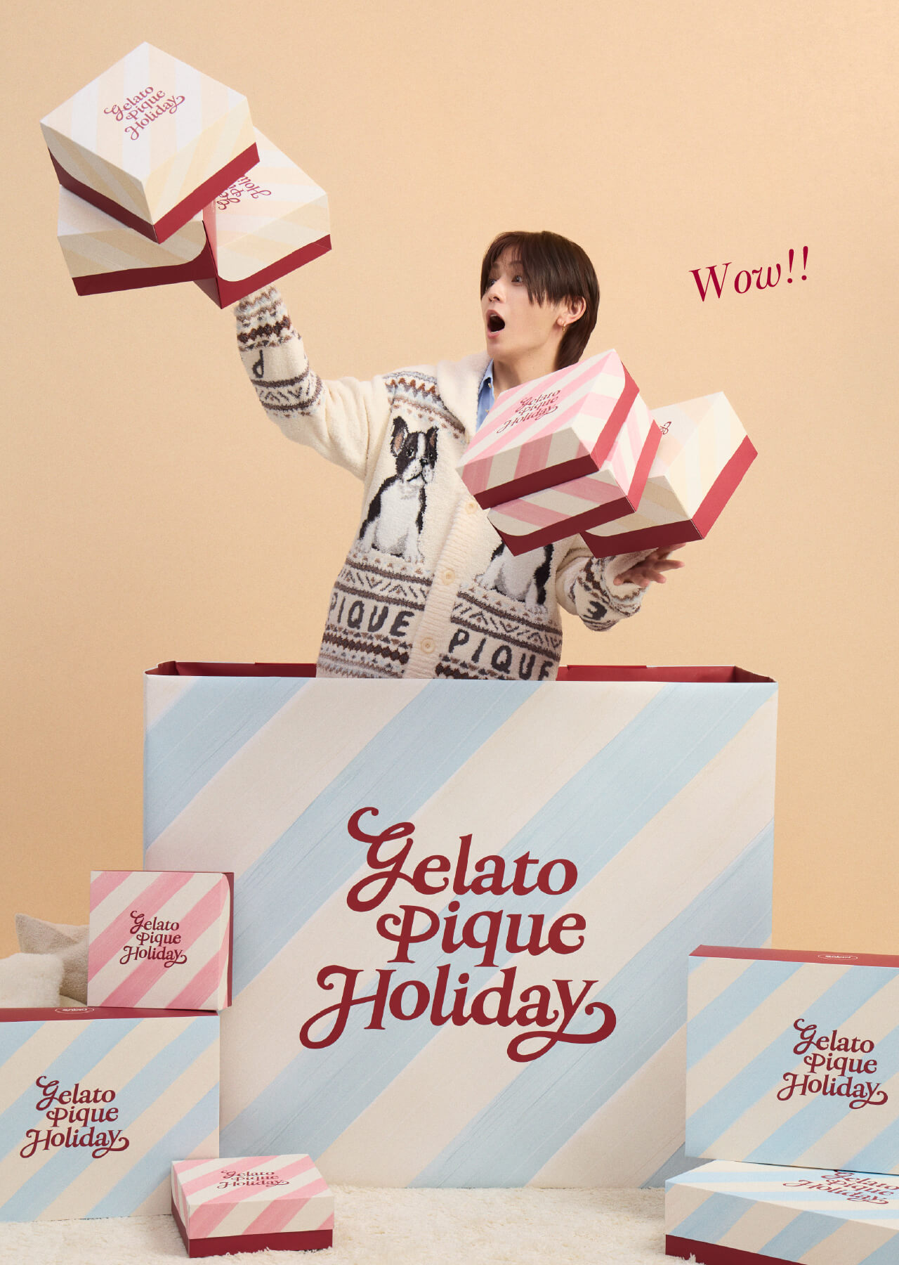 fair isle seriesを着用する山田涼介さん