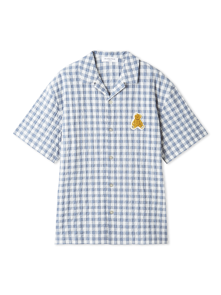 【新品】gelato pique ロブション　ギンガムチェック柄　ブランケット 新品】gelato pique ロブションギンガムチェック柄ブランケット