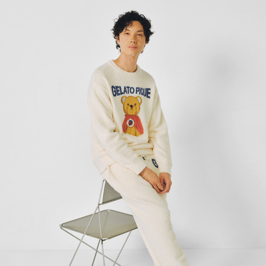 ベビモコヒーローベアJQDプルオーバー&ベビモコヒーローベアJQDロングパンツ